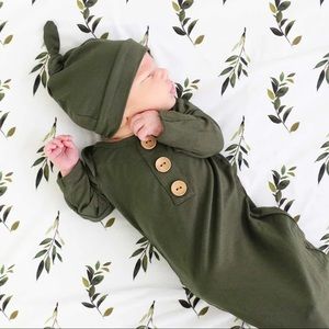 Olive Newborn Onesie
